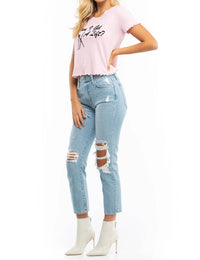 Wildfox - 'can I Get A Lift' Sydney Cropped Tee