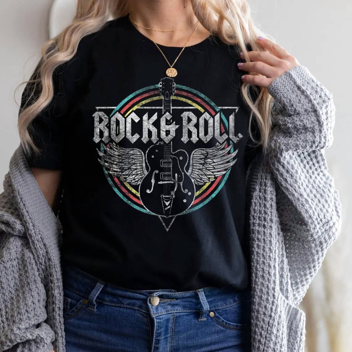 Willow And Grace - Rock And Roll Tee