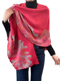 Winding River - Reversible Rose Short Wrap