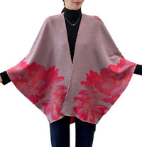 Winding River - Reversible Rose Short Wrap