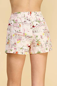 Winslow Collection - Luxe Vacay Drawstring Printed Shorts