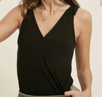 Wishlist - Anna Shoulder Tie Bodysuit - black - bodysuits - clothing