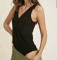 Wishlist - Anna Shoulder Tie Bodysuit - black - bodysuits - clothing