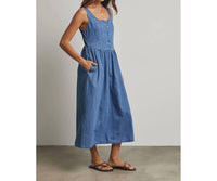 Wishlist - Cotton Button Up Midi Dress