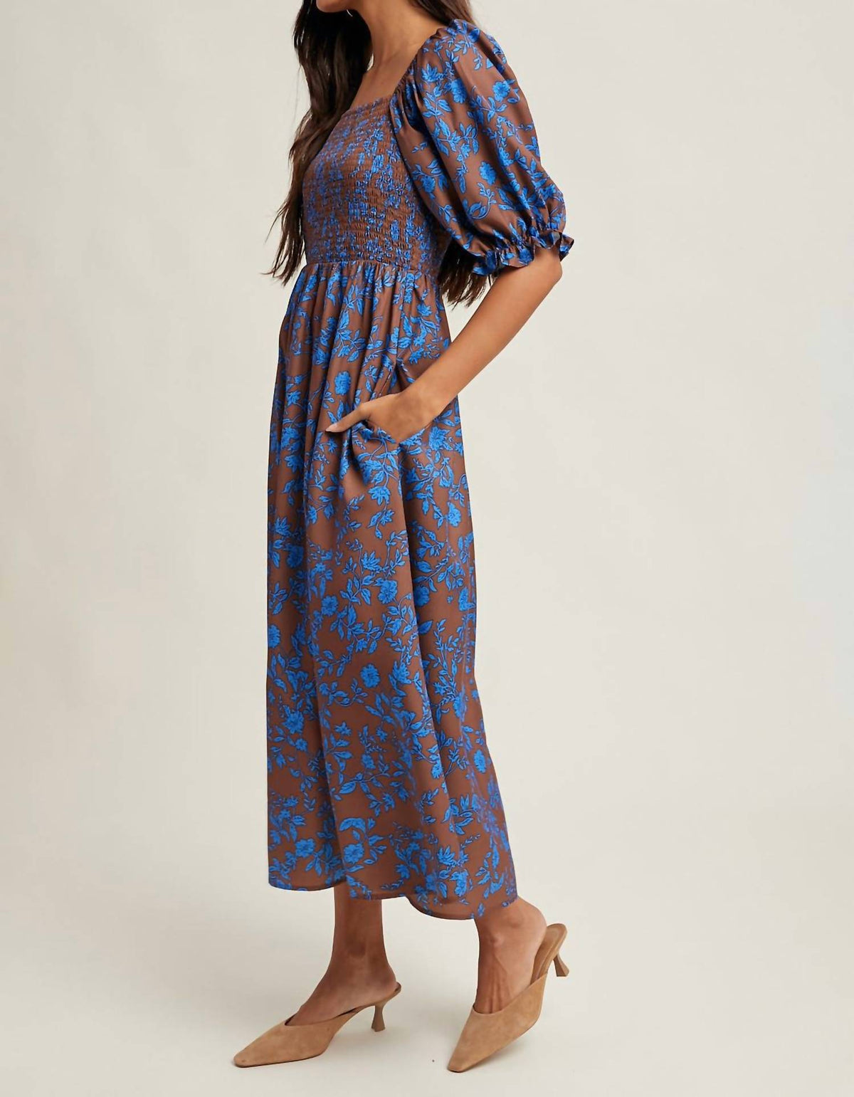 Wishlist - Fallon Floral Midi Dress