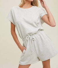 Wishlist - Heather Dolman With Drawstring Romper