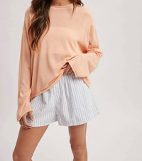Wishlist - Lightweight Rolled Hem Sweater