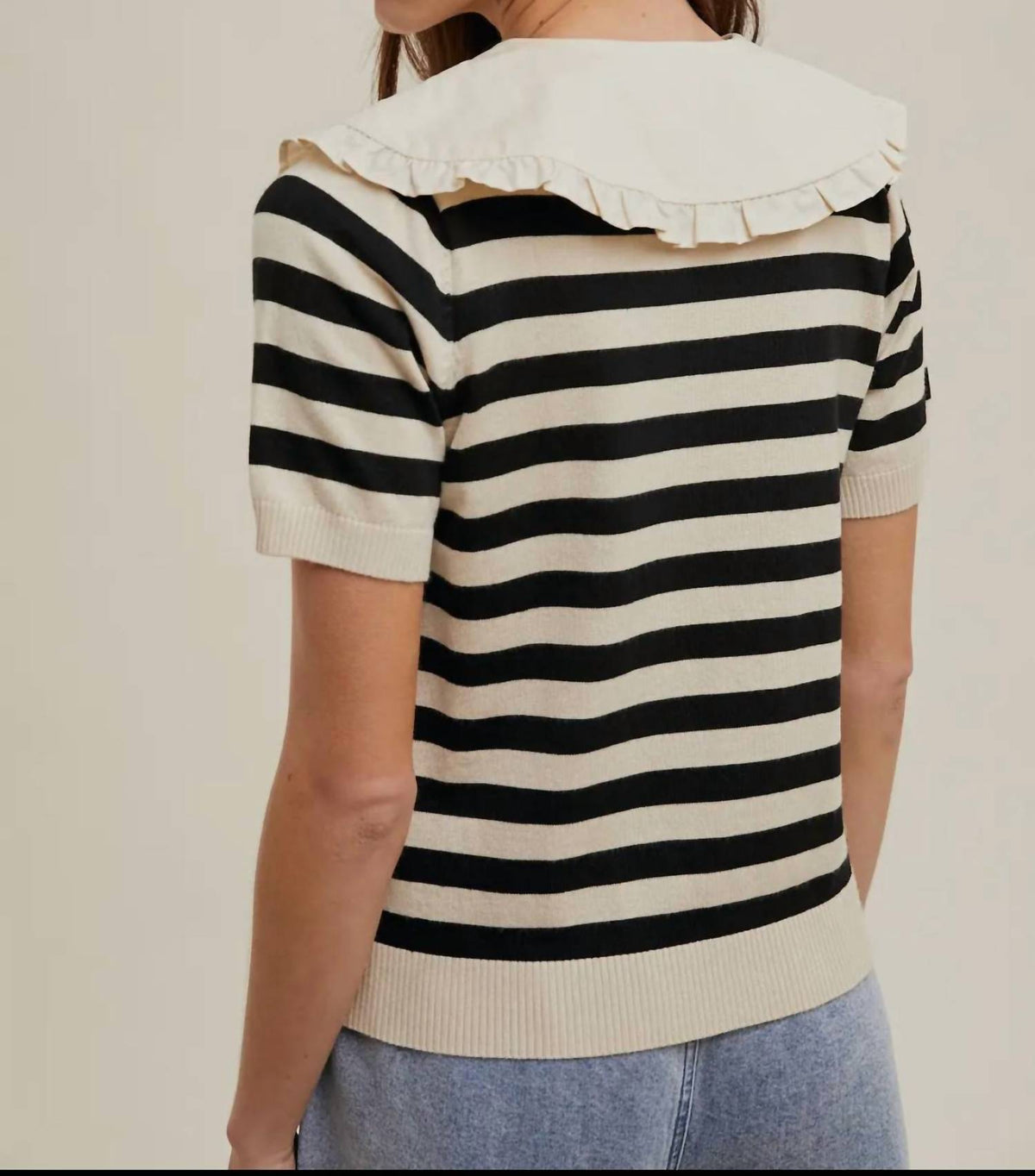Wishlist - twofer peter pan collar sweater top