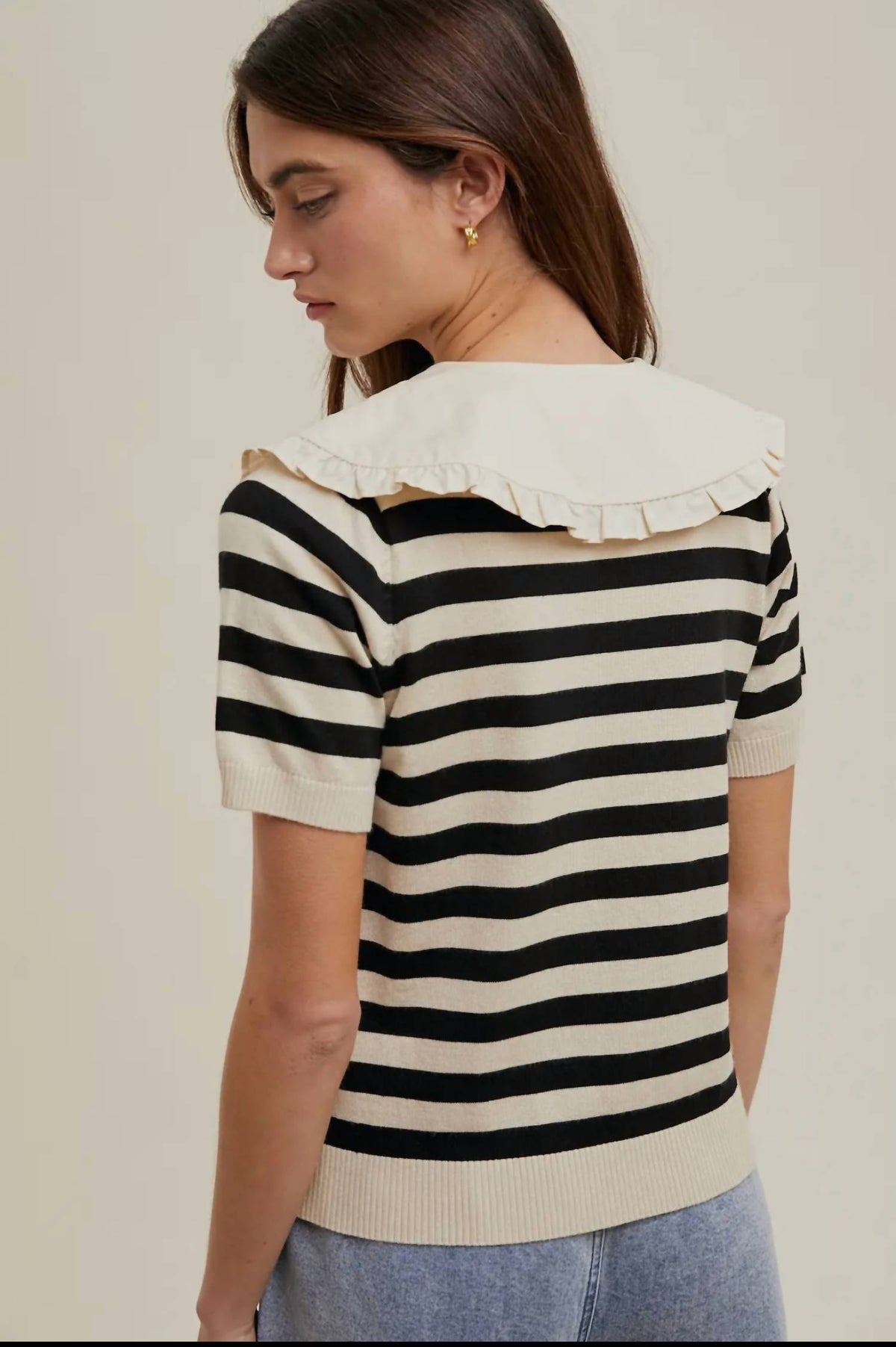 Wishlist - twofer peter pan collar sweater top