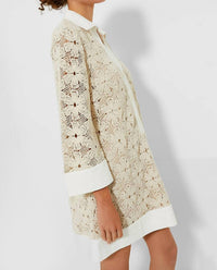 Wishlist - Valeria Crochet Overlay Mini Dress - beige - clothing - collection:vacationdresses(Auto)
