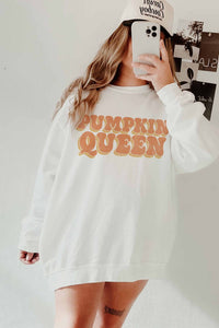 Wknder - Pumpkin Queen Graphic Sweatshirt