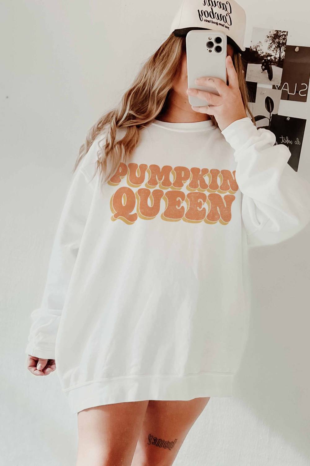 Wknder - Pumpkin Queen Graphic Sweatshirt