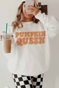 Wknder - Pumpkin Queen Graphic Sweatshirt