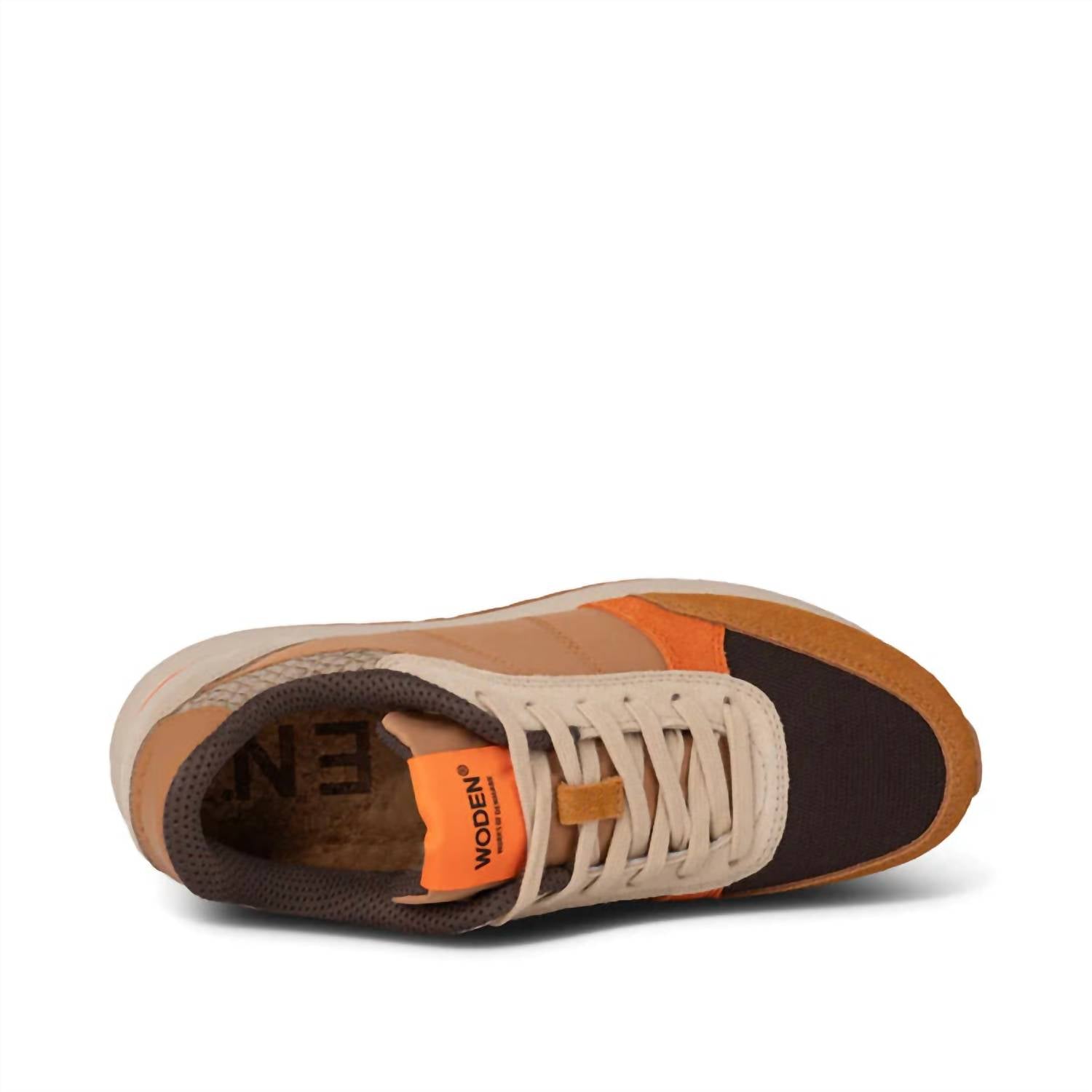 Woden - Women's Ronja Sneakers - brown - recycled - material - shoes