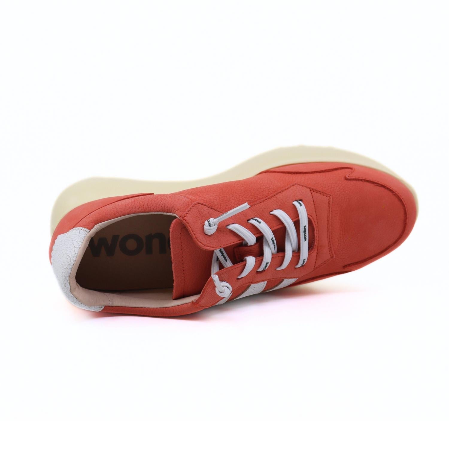 Wonders - Women's Nubuk Almeria - orange - shoes - sneakers