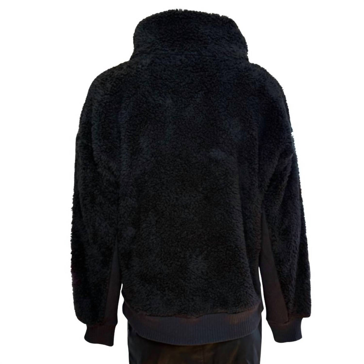 Workshop By Republic - Women's Faux Fur 1/4 Zip Pullover Jacket
