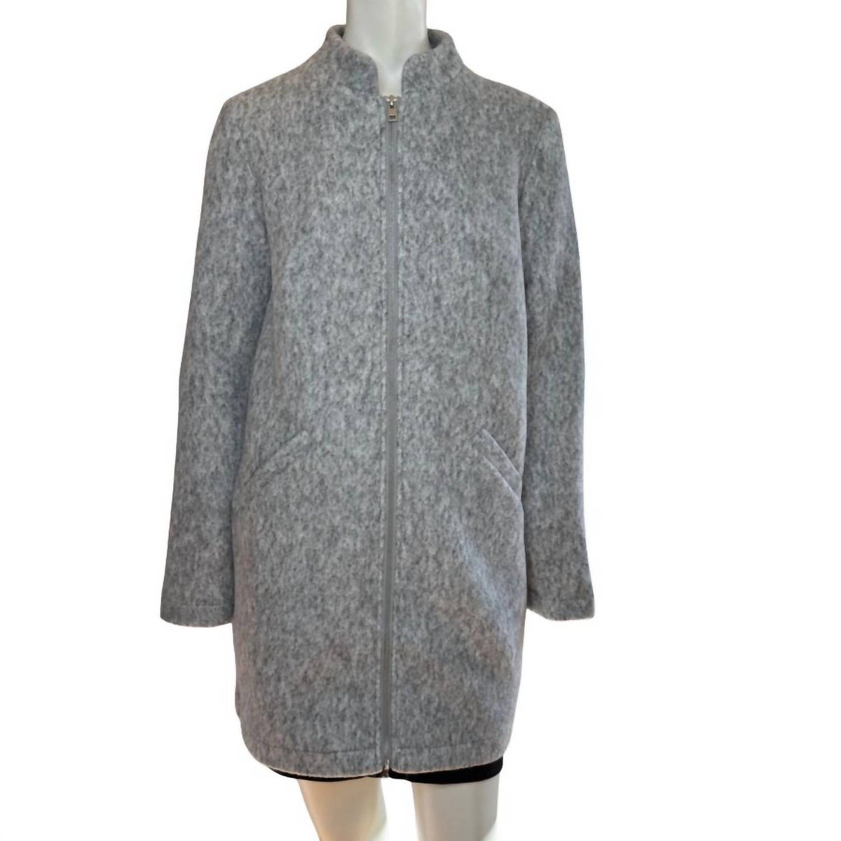 Workshop By Republic - Women's Front Zip Side Pockets Coat