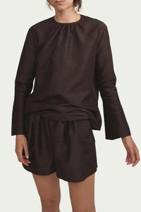 BLANCHE SILK DUPION SHORTS
