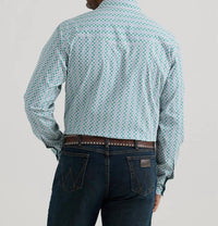 Wrangler - Men's 20x Competition Advanced Comfort Classic Fit Long Sleeve Shirt - casual - button - down - shirts - clothing - cotton - blend