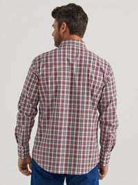 Wrangler - Men's Wrinkle Resist Long Sleeve Classic Fit Snap Shirt - casual - button - down - shirts - clothing - cotton - blend