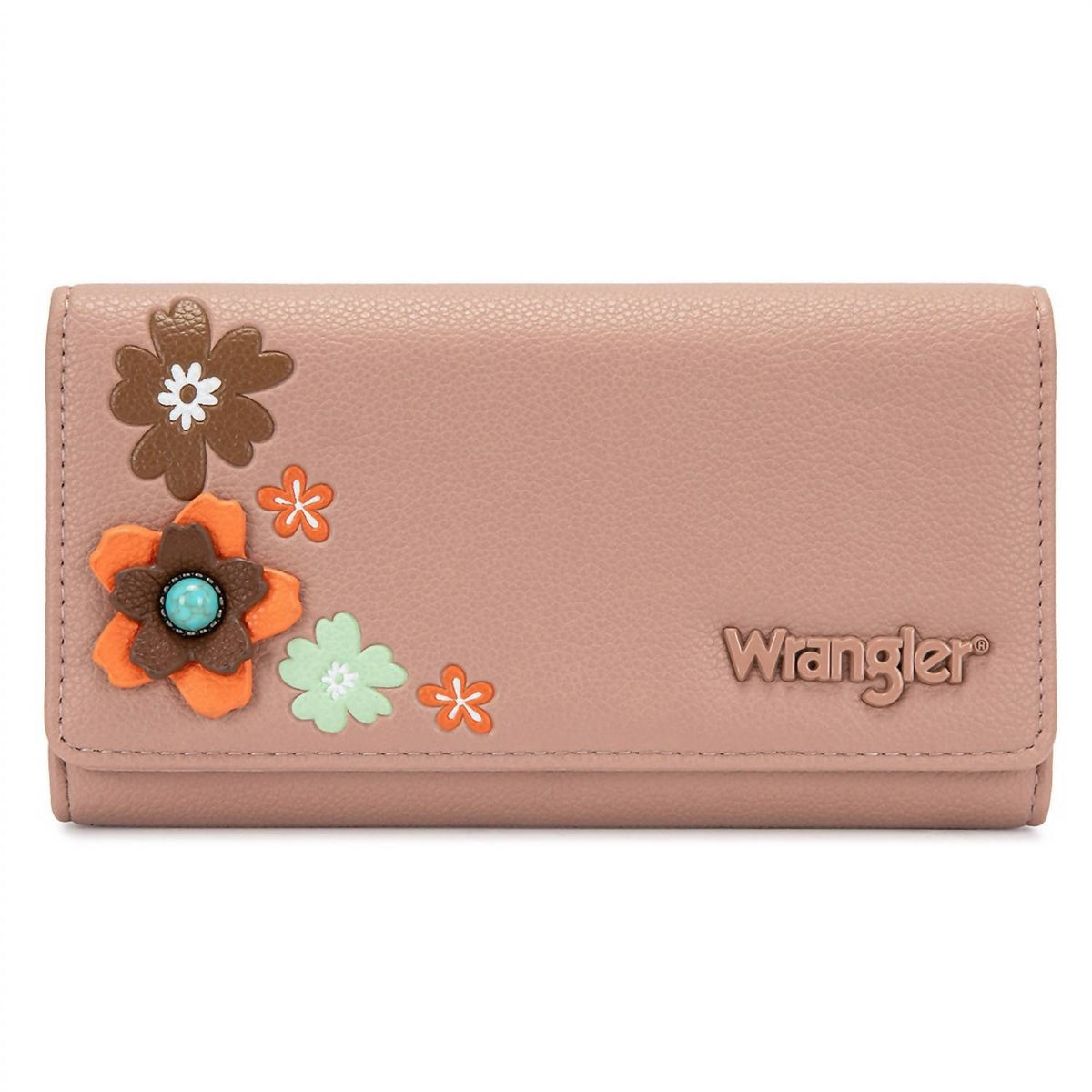 Wrangler - Multi Floral Turquoise RFID Long Wallet