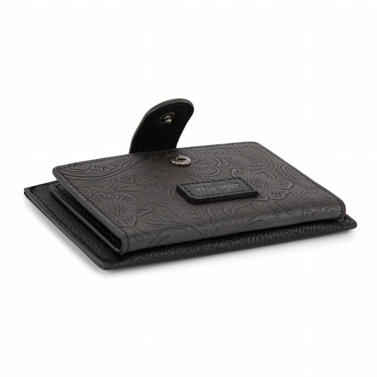 Wrangler - Floral Embossed Bi-fold Wallet with Key Ring