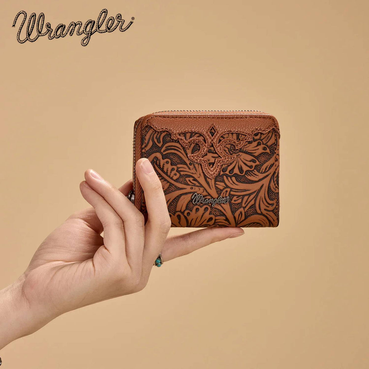 Wrangler - Tooled Zip-Around Wallet