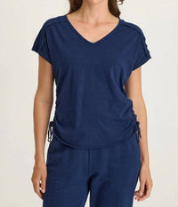Xcvi - Diggory Jersey Cinchable Dolman Tee