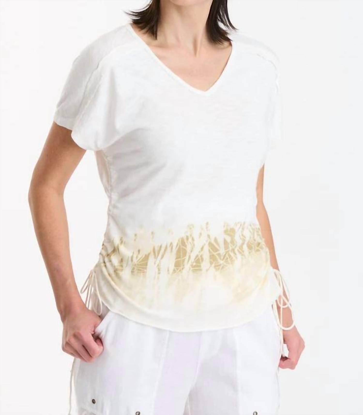 Xcvi - Diggory Tee - blouses - clothing - cotton - blend