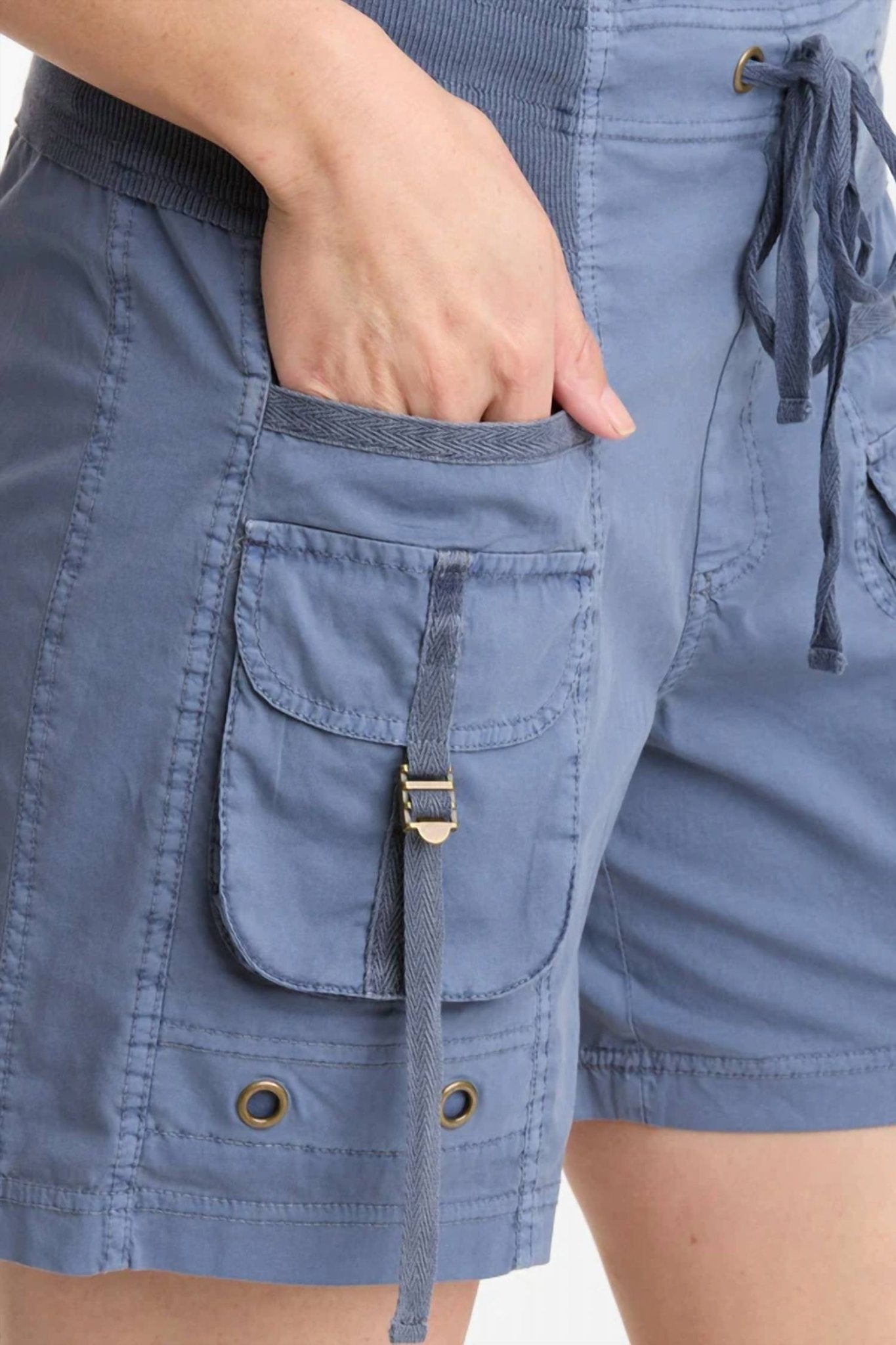 Xcvi - Felix Short - blue - clothing - cotton - blend