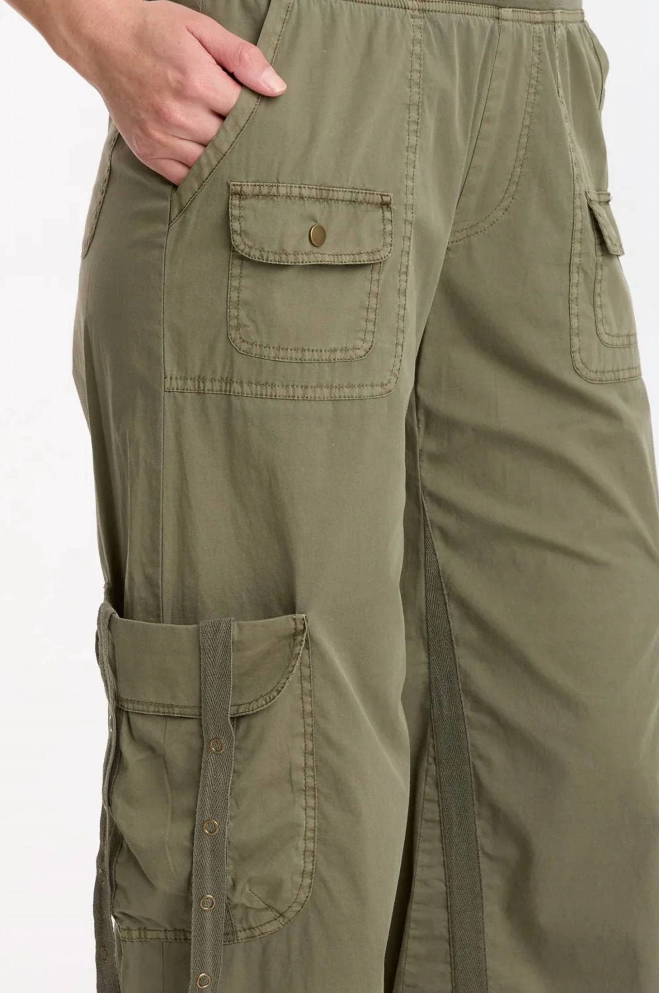Xcvi - Foster Cargo Crop - cargos - clothing - cotton - blend