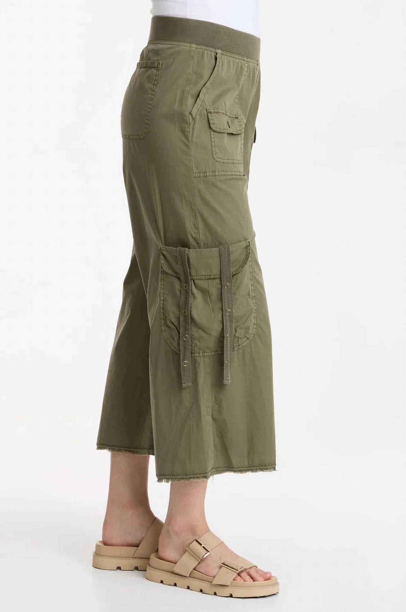 Xcvi - Foster Cargo Crop - cargos - clothing - cotton - blend