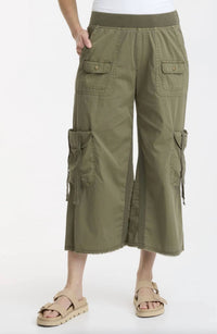 Xcvi - Foster Cargo Crop - cargos - clothing - cotton - blend