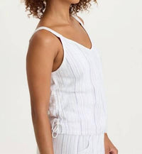 Xcvi - Grethel Stripe Gauze Tank