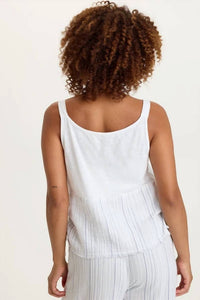 Xcvi - Grethel Stripe Gauze Tank