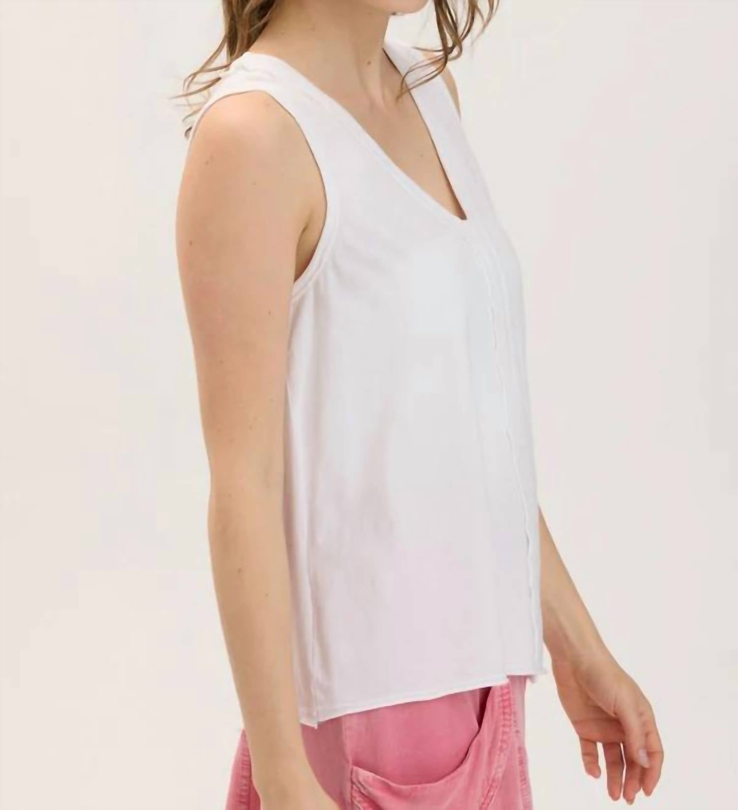 Xcvi - Lazzaro Tank - clothing - cotton - solid