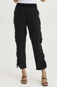 Xcvi - Levi Cargo Pant - black - clothing - lyocell