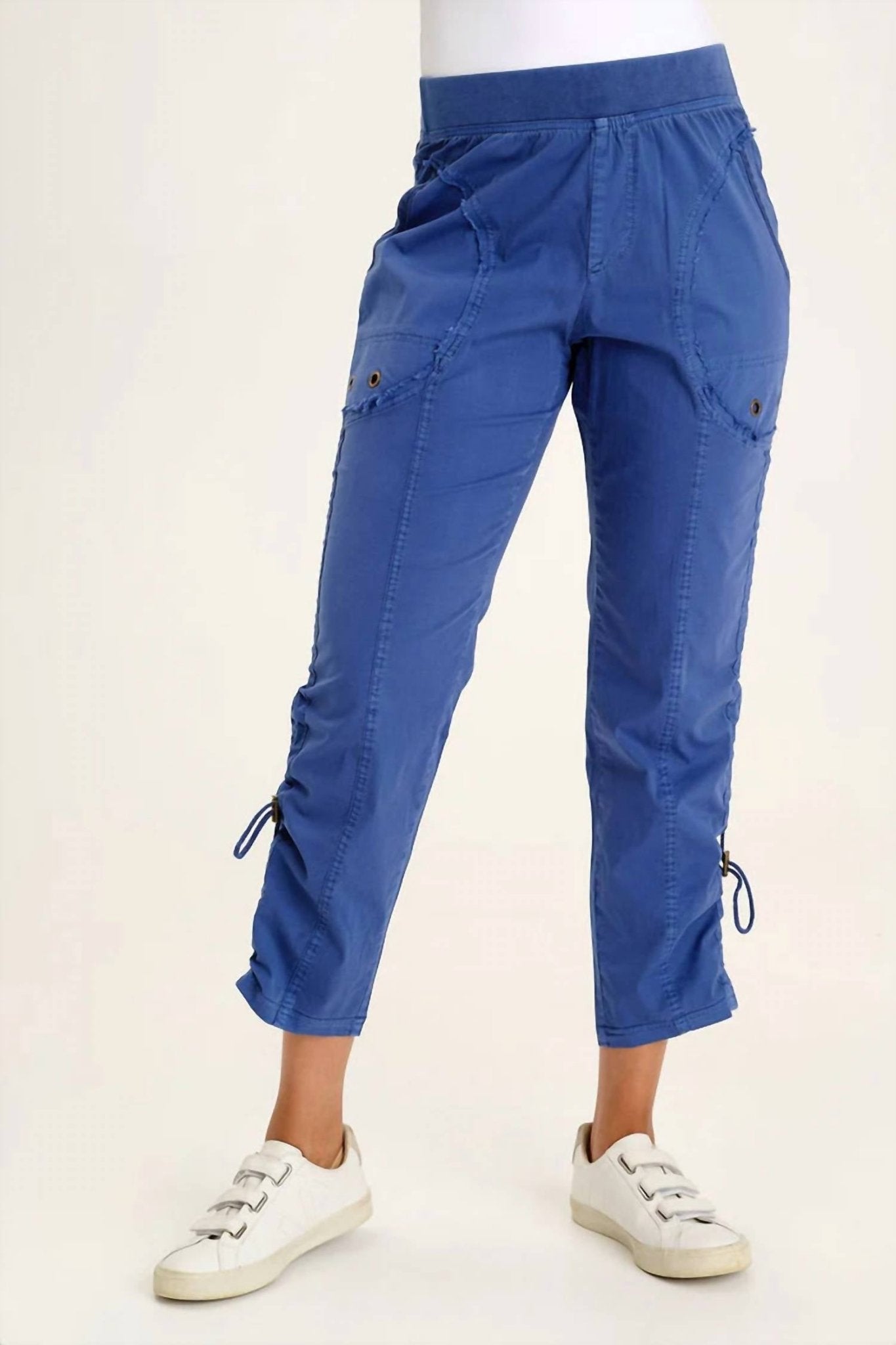 Xcvi - Otish Slim Cropped Pant - ankle - blue - clothing