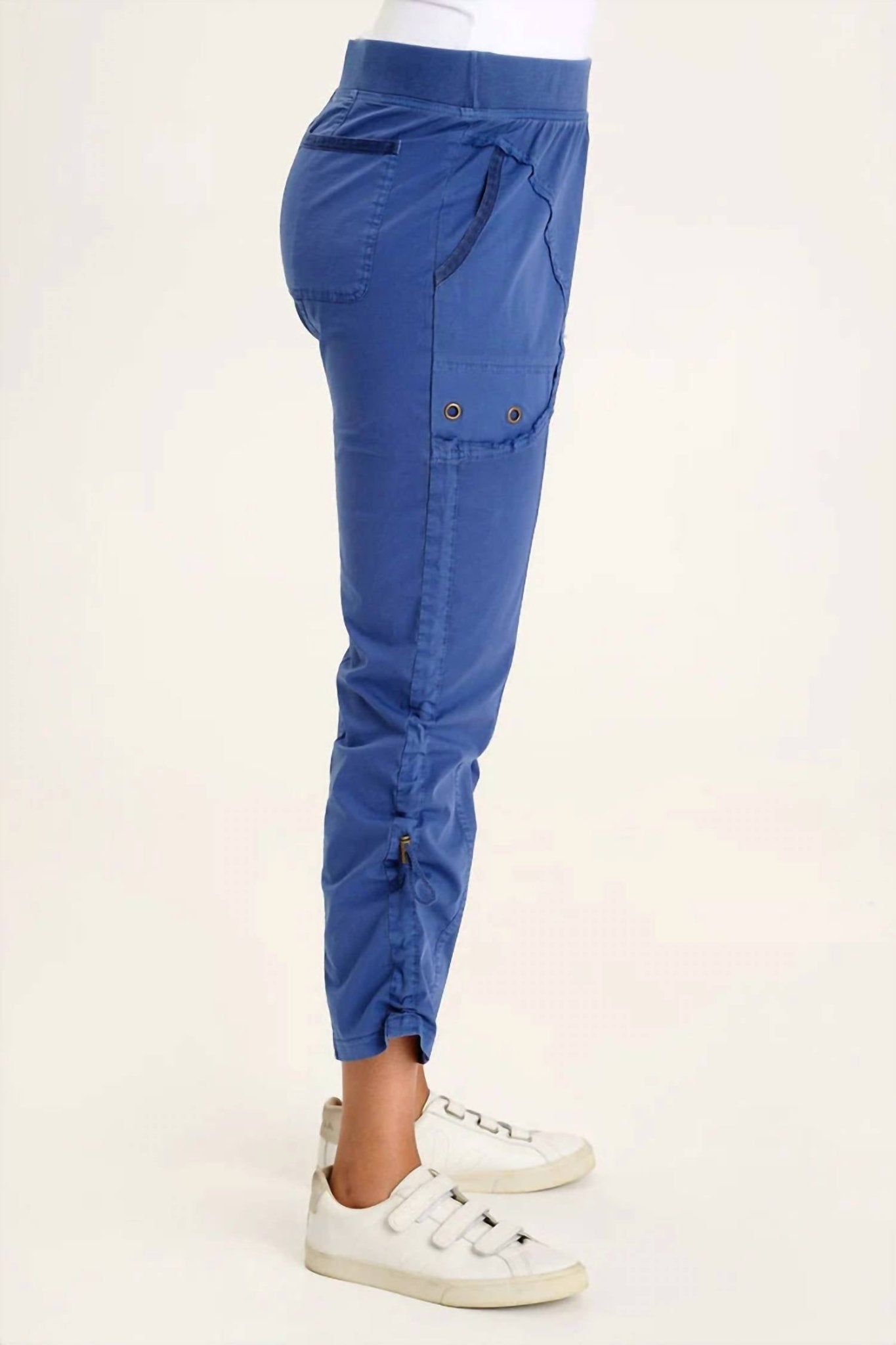 Xcvi - Otish Slim Cropped Pant - ankle - blue - clothing