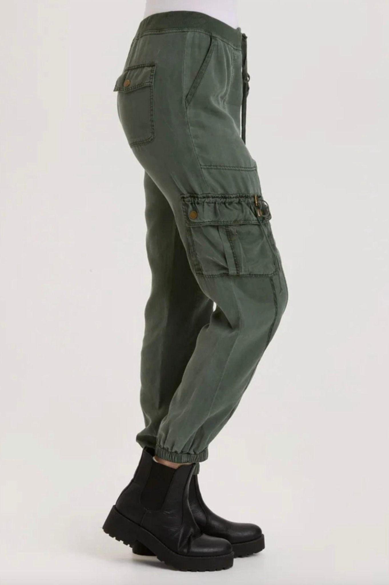Xcvi - Poe Banded Pant - green - 