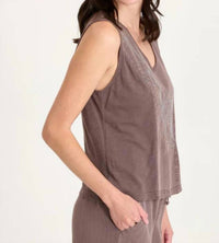 Xcvi - Siska Embroidered Tank