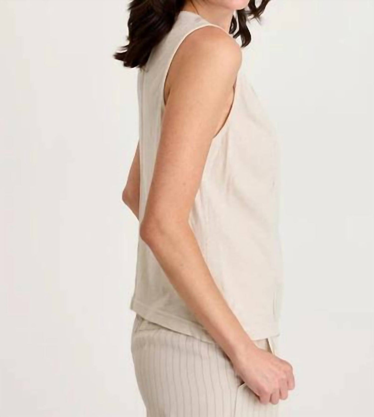 Xcvi - Siska Pinstripe V-neck Tank