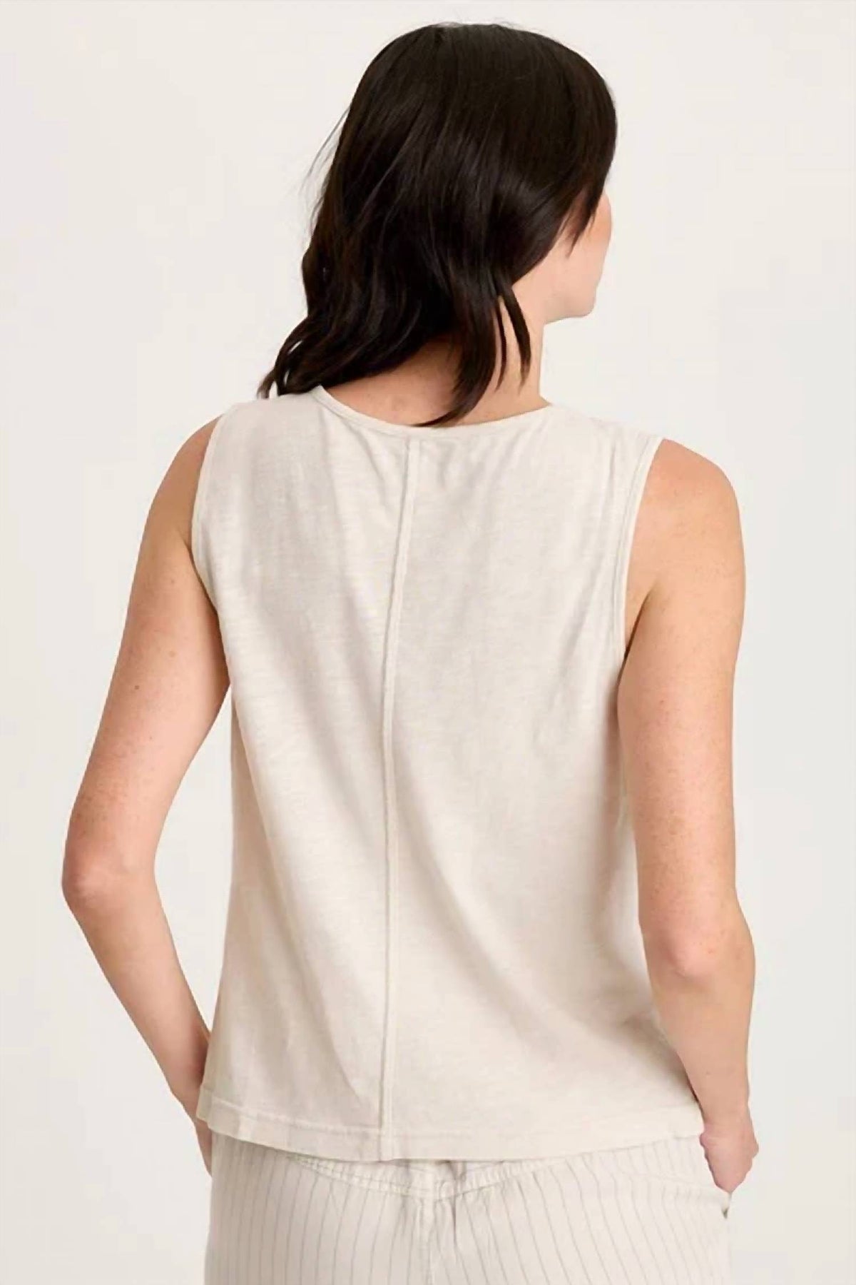 Xcvi - Siska Pinstripe V-neck Tank