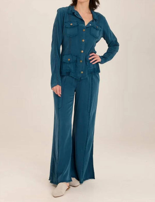 Xcvi - Twill Beach Trouser - clothing - green - pants