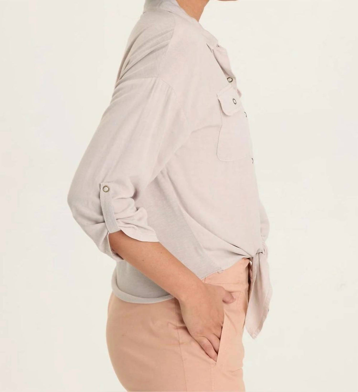 Xcvi - Tyrell Lightweight Tie-front Button-up Shirt
