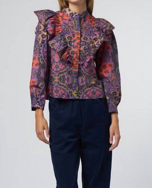 Xirena - Callie Print Top - blouses - clothing - cotton