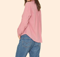 Xirena - Caspian Button Up Blouse - blouses - clothing - pink
