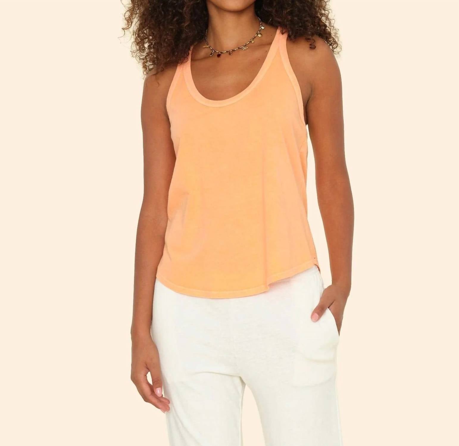 Xirena - Jett Tank - clothing - cotton - orange