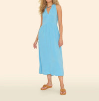 Xirena - Liza Dress - blue - clothing - cotton