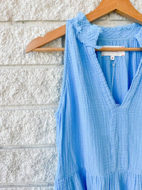 Xirena - Liza Dress - blue - clothing - cotton